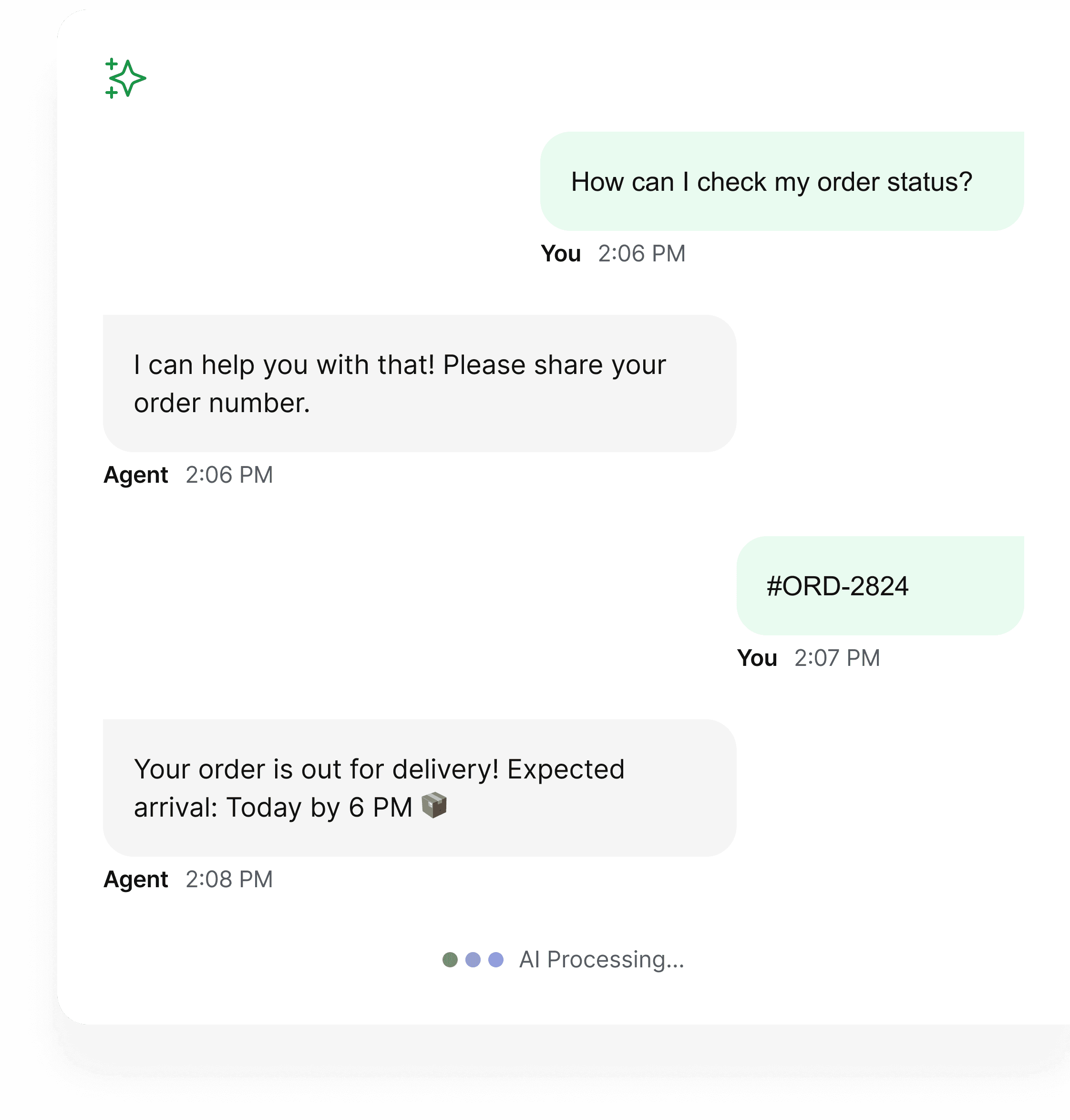 agent customer conversation
